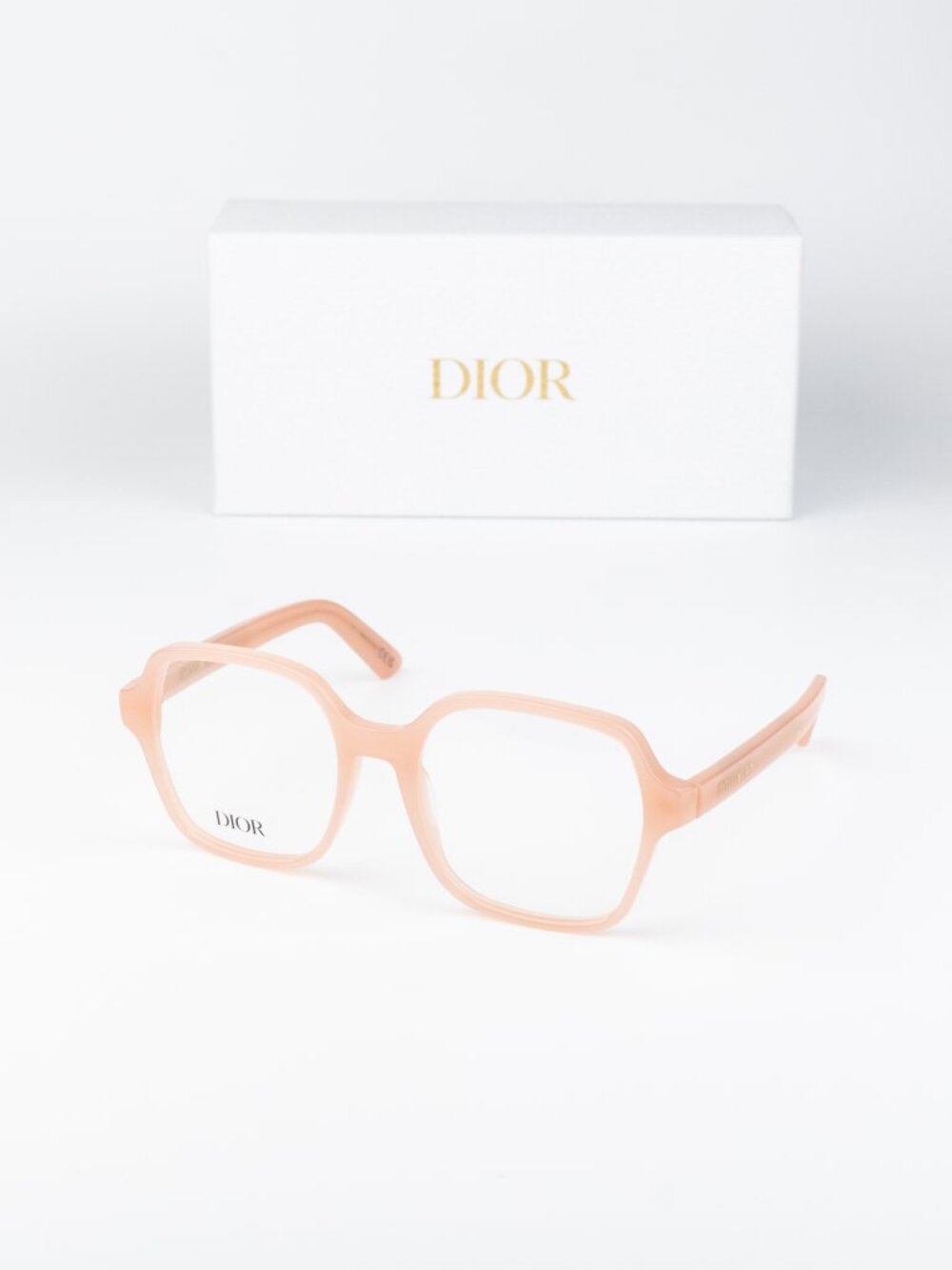 Dior Women Eyeglasses Pink Square DIORMIDNIGHT O S1I 3900 NEW AUTHENTIC